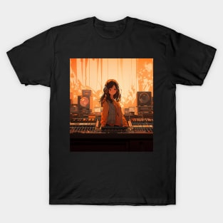 Lofi Girl In The Studio Deep House T-Shirt